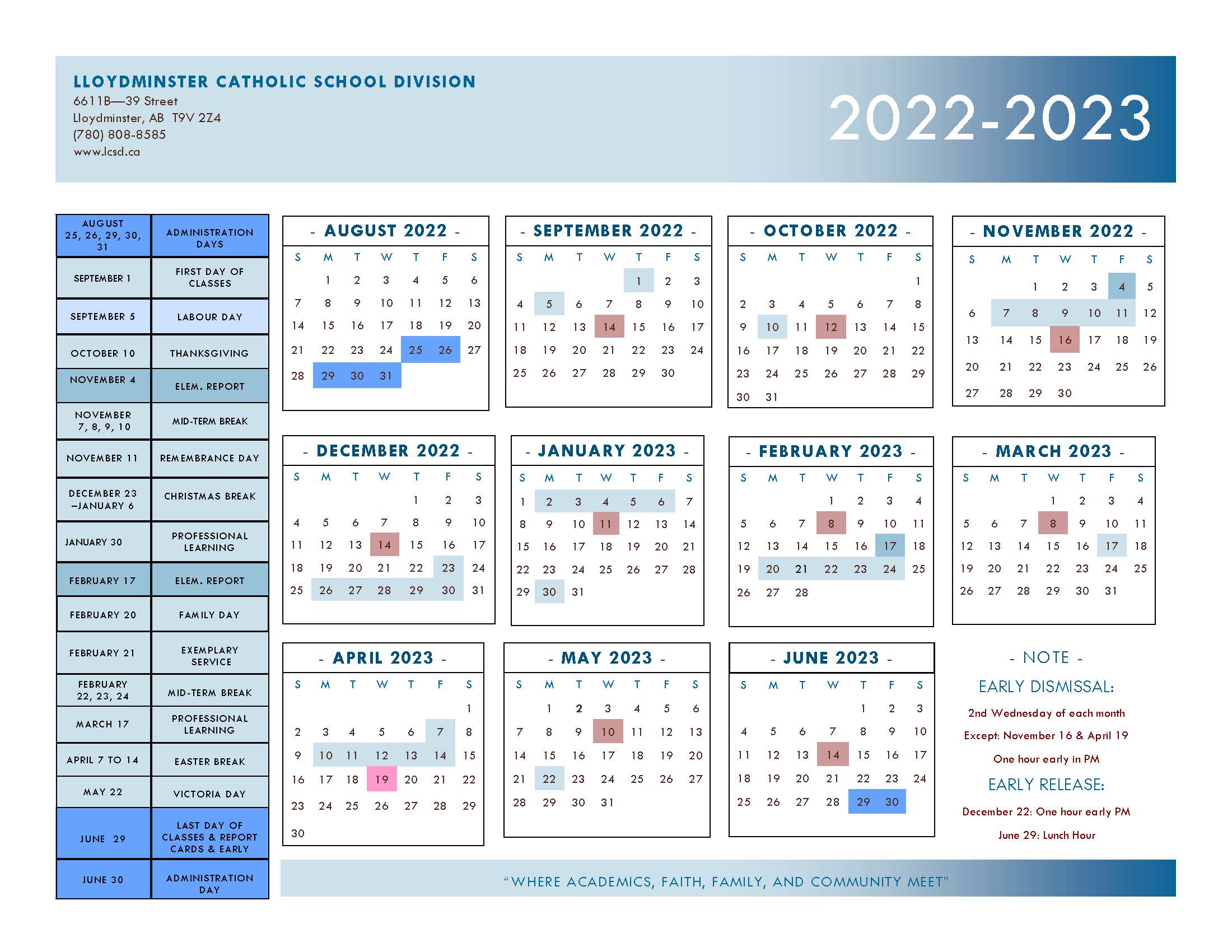 2022 2023 School Year Calender Revised approved Jan252023